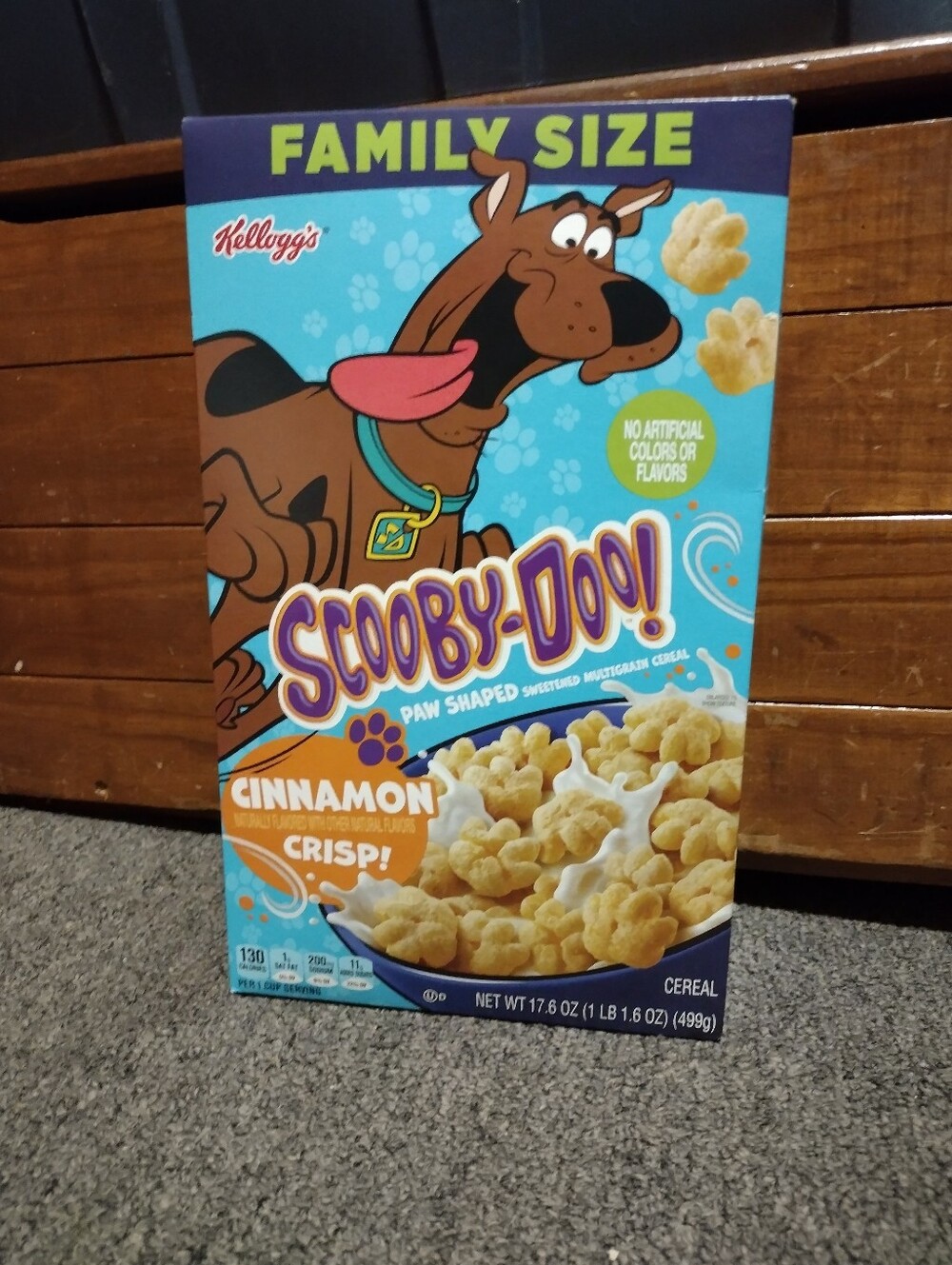 Kellogg's Scooby-Doo! Cinnamon Paw-Shaped Cereal - 17.6 OZ